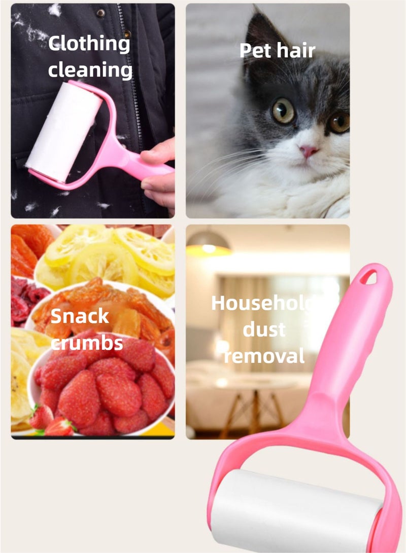 Haidue 4PCS Hair Remover Includes A Reusable Electrostatic Adsorption Hair Remover, A Bidirectional Rolling Hair And Dust Collection And Cleaning Tool, A Sticky Hair Roller With Two Replacement Cores, And A 4-In-1 Multi-Functional Hair Remover. It Is A Powerful Combination. The Aluminum Blade Head Can Trim Hair Balls Without Damaging Clothes. The Crevices Brush Can Clean Deep Into Corners. It Is Suitable For Various Scenarios Such As Clothing, Home, And Pets. - Image 4