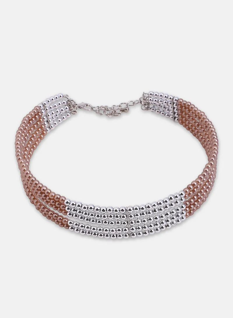 سوهي Women's The Panel-Bead Choker Necklace