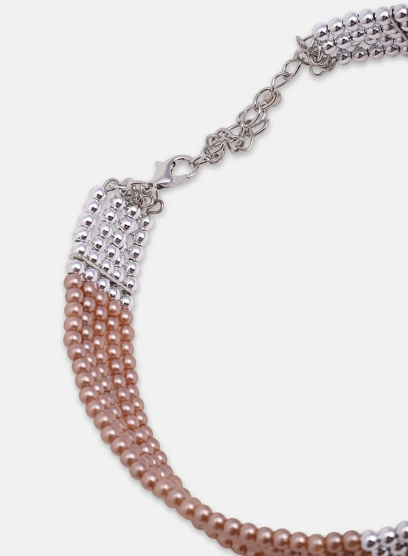 سوهي Women's The Panel-Bead Choker Necklace
