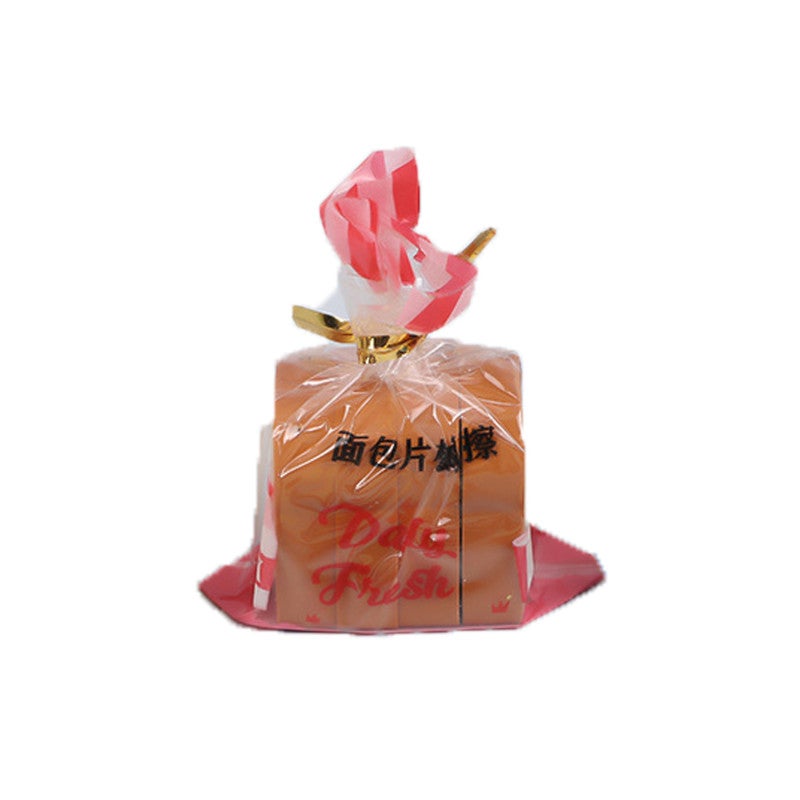 Creative Toast Bread Eraser - Adorable Brown Design 4-Pack Stationery Gift Pack for School Office Students - Image 1