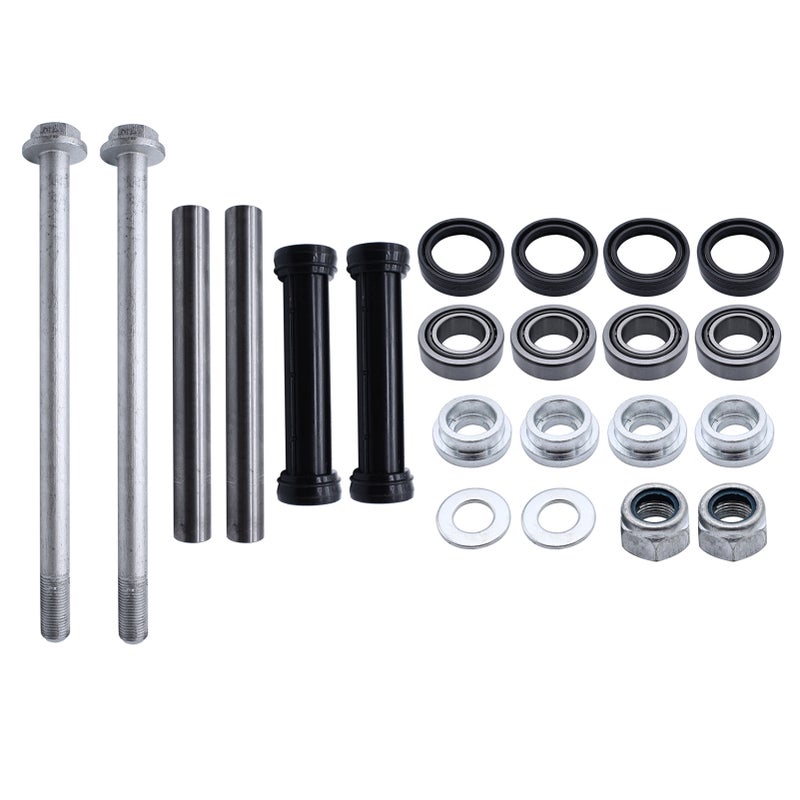 Rear Axle Suspension Radius Arm Repair Kit: Black&Silver Premium Iron Plastic Construction - Easy Operation Portable Design Repair Kit for Citroen C5 2001-2008 Automotive Maintenance - Image 1