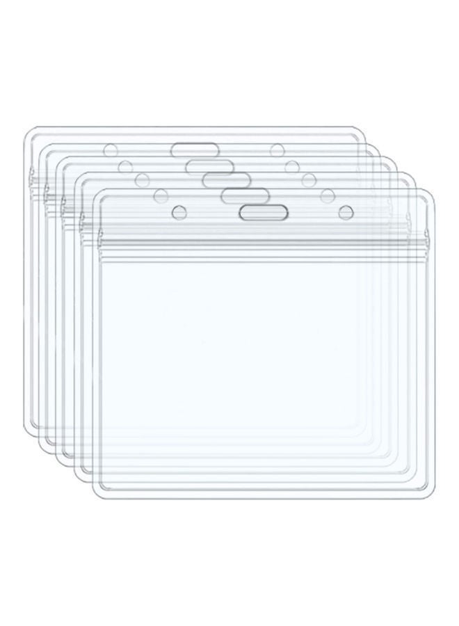 NIBEMINENT 5-Piece Card Holder Protective Cover Clear