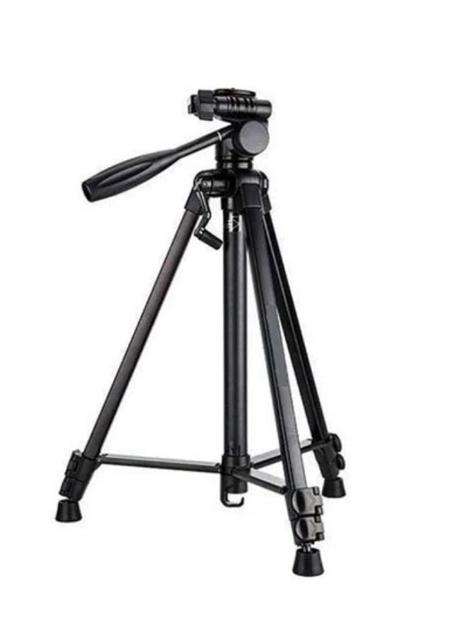 Yufeng Yunfeng 3388 DSLR Camera Tripod with Mobile Clip Holder, 2-Section Lever-Lock Legs for Easy Height adjustments for Camera and Smartphones.  - Image 1