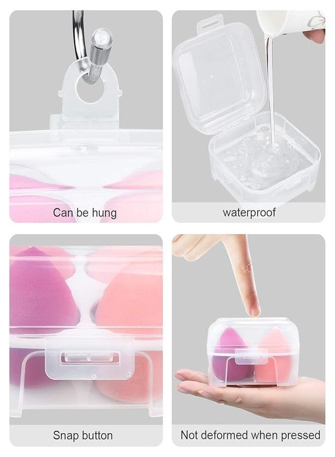 LOVHIDE Makeup Sponge Case Blender Beauty Foundation Holder Blending Sponge Egg Set Makeup Sponge Wet And Dry Storage Box Egg Sponge Organizer (MultiColor) - Image 5