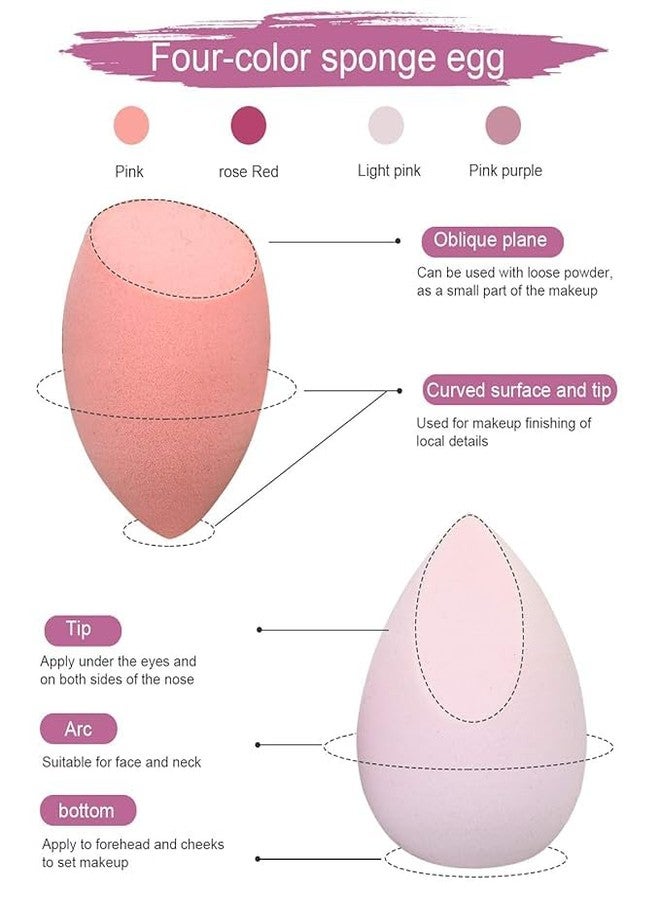 LOVHIDE Makeup Sponge Case Blender Beauty Foundation Holder Blending Sponge Egg Set Makeup Sponge Wet And Dry Storage Box Egg Sponge Organizer (MultiColor) - Image 3