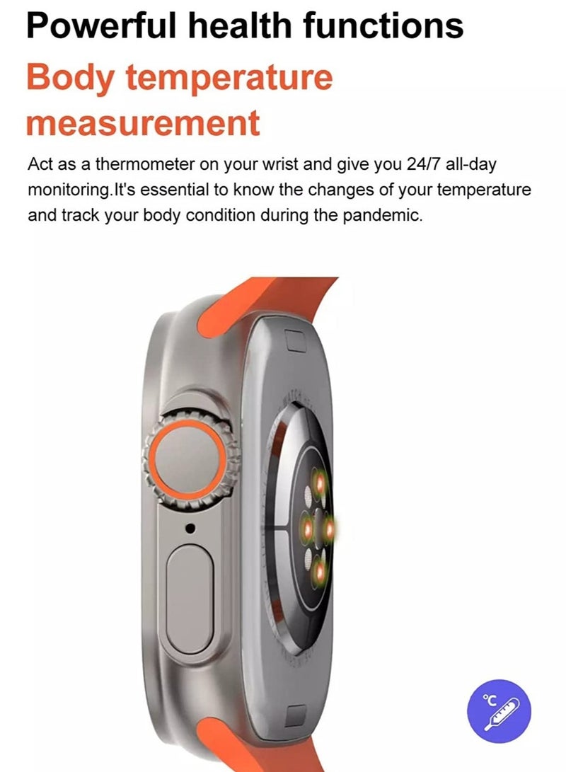 New S8 Ultra Max Smartwatch Series 8 S8 Smart Watch Ultra AI Voice Smart Watch 2.0inch Bluetooth Call Wriless Charging Watch 8 Ultra - Image 5