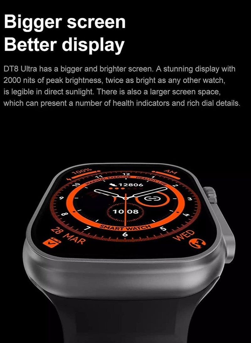 New S8 Ultra Max Smartwatch Series 8 S8 Smart Watch Ultra AI Voice Smart Watch 2.0inch Bluetooth Call Wriless Charging Watch 8 Ultra - Image 2