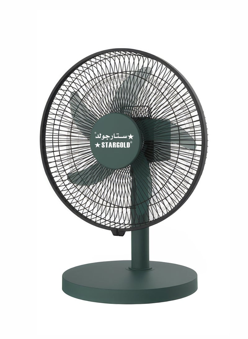 12 Inch Rechargeable Table Fan With 4 SMD LED Light