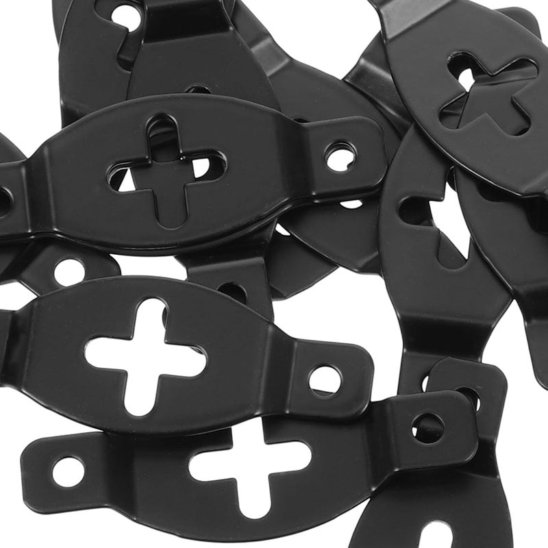 20pcs Iron Speaker Hanger Hooks Wall Mounted Speaker Bracket Plates for Surround Sound Audio Accessories Black Suitable for Home Theater and Audio Systems - Image 3