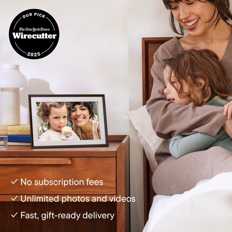 Aura Digital Picture Frame - 10.1" HD Mat Display | Wirecutter's Best Digital Frame for Gifting - Send Photos Directly from Your Phone from Anywhere | Quick & Easy Setup Over WiFi - Free App | Black - Image 3