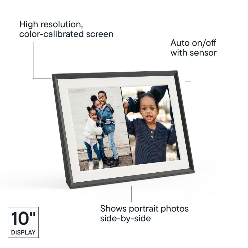 Aura Digital Picture Frame - 10.1" HD Mat Display | Wirecutter's Best Digital Frame for Gifting - Send Photos Directly from Your Phone from Anywhere | Quick & Easy Setup Over WiFi - Free App | Black - Image 4