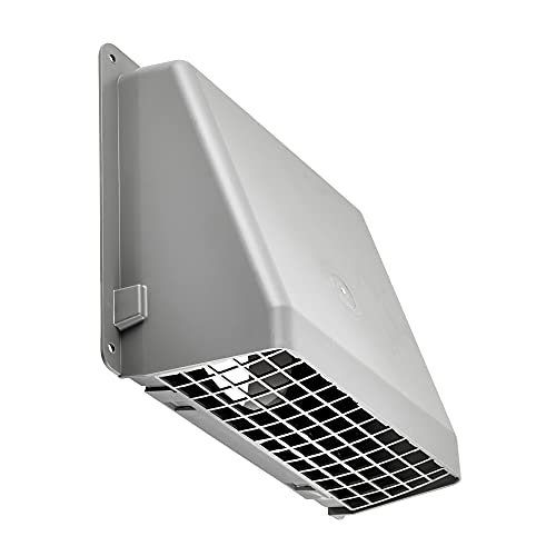 Lambro W/Damper 351G/351GR 6-Inch Plastic Wall Cap, 1 Count (Pack of 1), Gray - Image 1