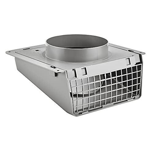 Lambro W/Damper 351G/351GR 6-Inch Plastic Wall Cap, 1 Count (Pack of 1), Gray - Image 4