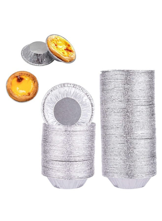 GUZE-US Mini Pie Pans (300pcs), Disposable Egg Tart Molds for Baking, 2.8-inch Mini Tart, Aluminum Foil Bakeware for Baking, Making Tarts, Quiche Pie, Caramel Pudding, Etc. - Image 1