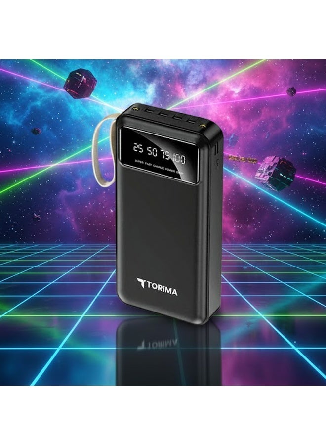 Torima باور بانك توريما TRM-1021 سعة 20000 مللي أمبير|أسود - Image 4