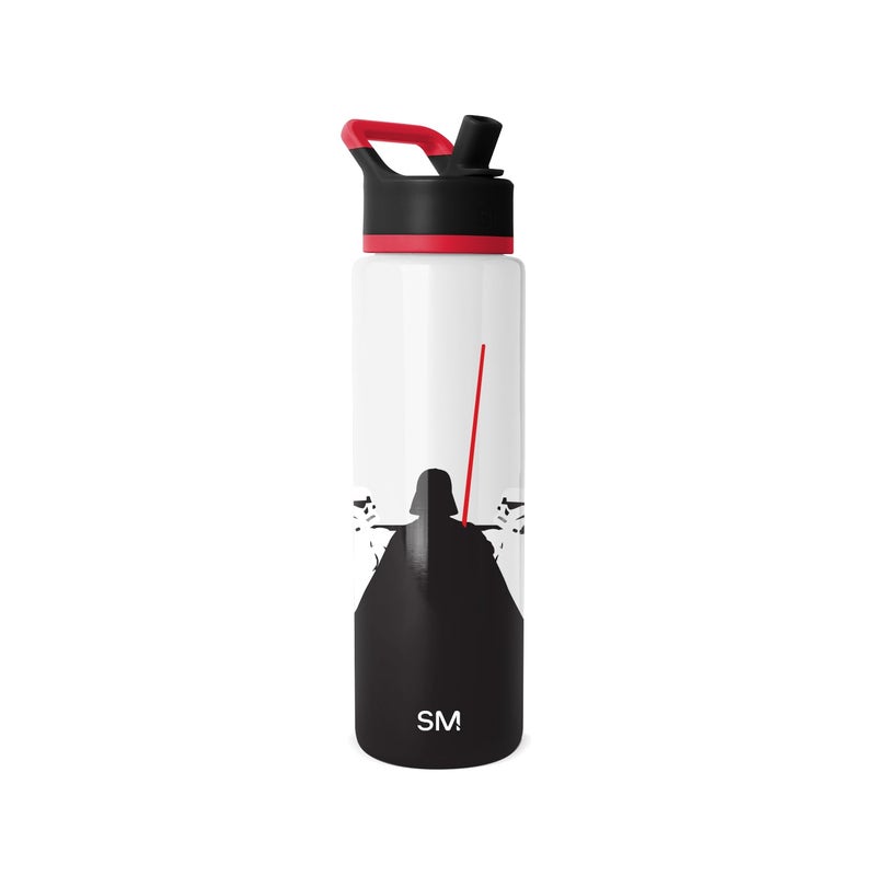 Simple Modern Summit Water Bottle with Straw Lid | Star Wars 30oz Leak Proof Stainless Steel Insulated Cup | Gifts for Him | The Dark - Image 1
