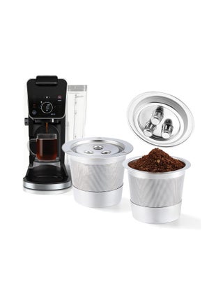 K Cups Reusable Coffee Pods, for Ninja Dual Brew Coffee Maker, 2 Pack Stainless Steel Permanent K Cups Filters Coffee Accessories,  Compatible with Ninja CFP201 CFP301 Dual Brew Pro Machine - pzsku/Z5B62E453B2E2F9A52851Z/45/_/1702550753/7a76df91-1b35-4cb3-b3e8-08e8415778a3