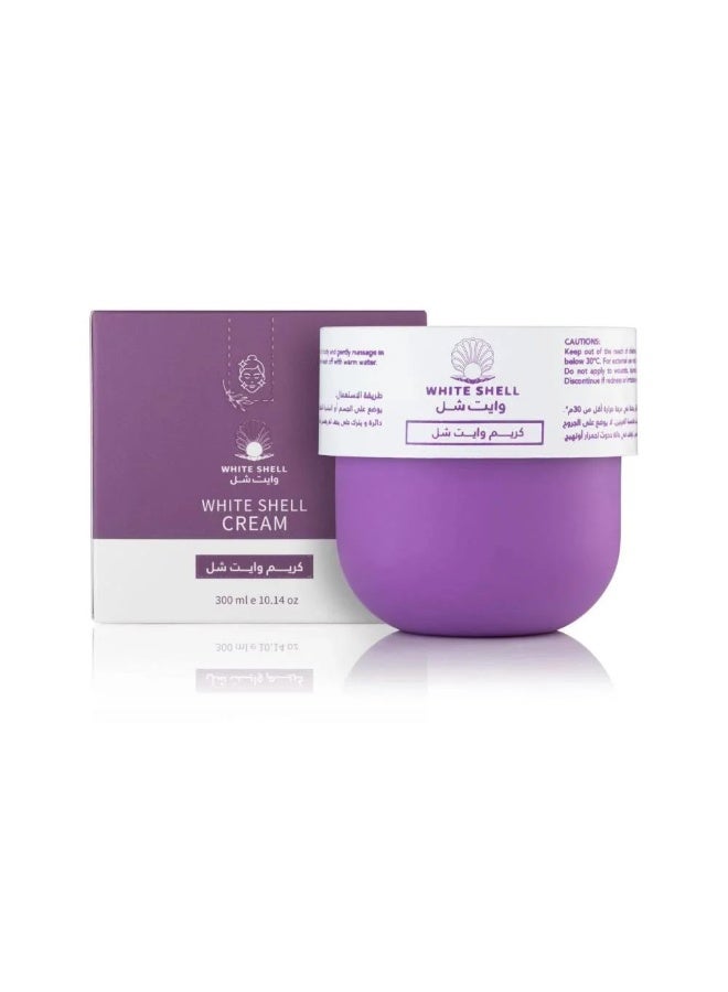White Shell Brightening, Moisturizing, and Exfoliating Cream - 300ml