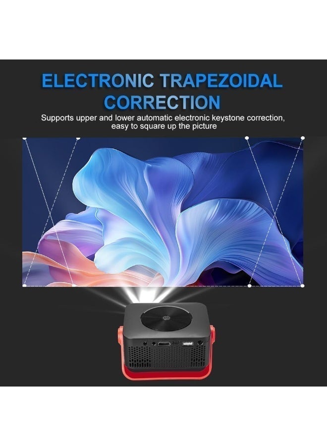 NexusTek 2026 Flagship Smart Portable Projector 4K Decoding Native 1080P 390 ANSI Lumens Dual Band WiFi Auto Focus and Keystone 180 Degree Rotation Stand HiFi Sound Multi Device Support Home Theater Projector - Image 2