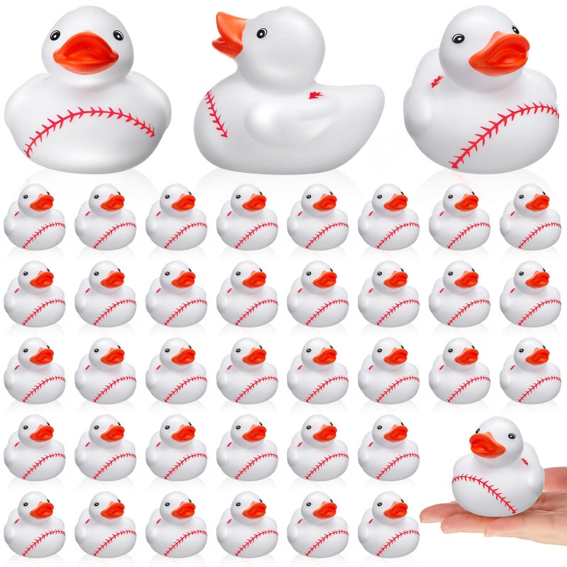 Deekin Rubber Ducks 2 Inch Bulk Sport Party Favors for Team Events Decorations Birthday Party Supplies Club Player Gift24 PcsBaseball - Image 3