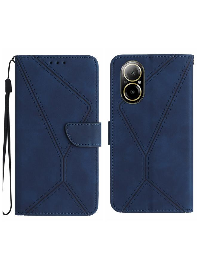 S-TOP Case For Realme C67 4G Stitching Embossed Leather Phone Case - Image 1