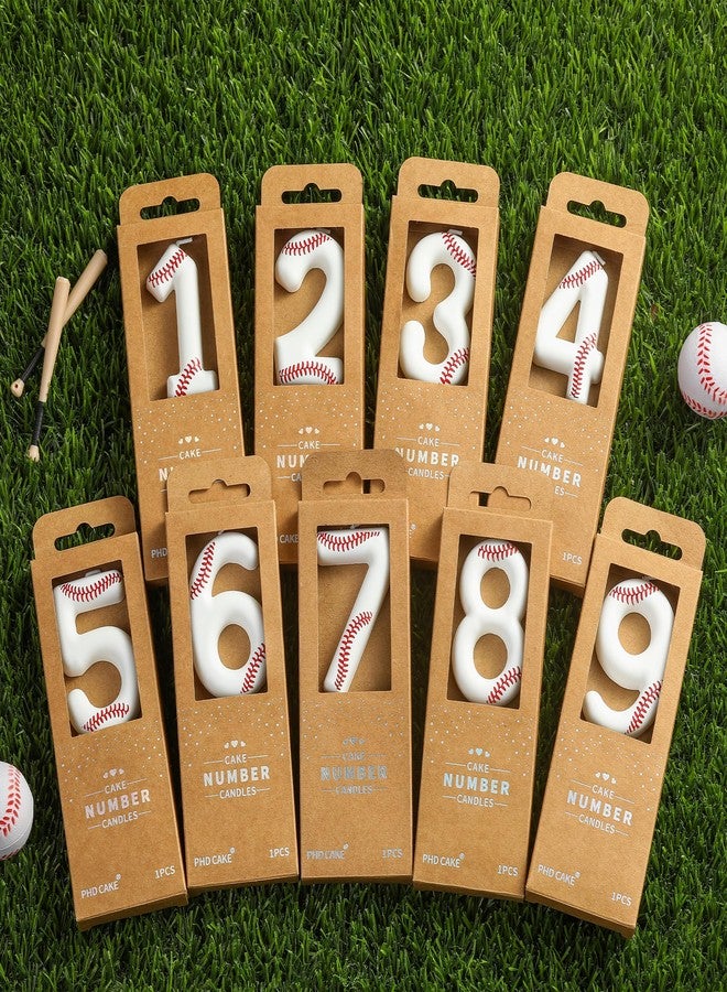 PHD CAKE 2.76 Inch Number 1 Baseball Birthday Candles, Baseball Number Candles, Cake Number Candles, Party Celebration, Style Candle - Image 4