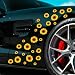 Iprokiu 27pcsSet Flower Car Sticker Waterproof Sunflower Decal for Car Body Window Bumper Self Adhesive Daisy Car Sticker SUV Truck Vehicle Laptop Wall Car Decoration Sunflower - Image 2