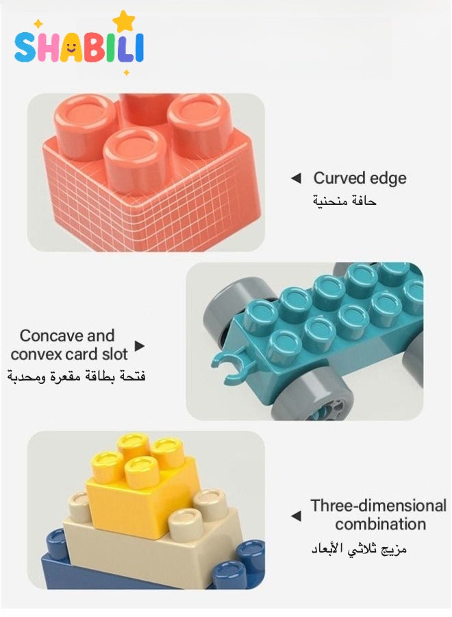 شبيلي ٣٠٠ قطعة مكعبات تركيب للأطفال من عمر ٣ سنوات فما فوق مع صندوق تخزين – لعبة تعليمية STEM – هدية عيد ميلاد للأطفال الأولاد والبنات - Image 4