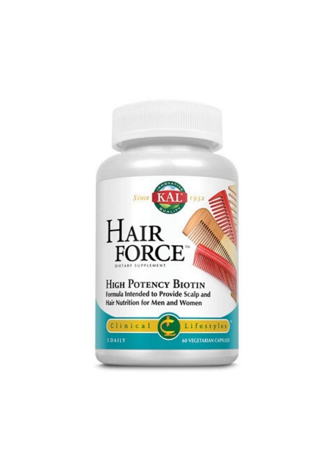 KAL Hair Force, Veg Cap (Btl-Plastic) | 60ct
