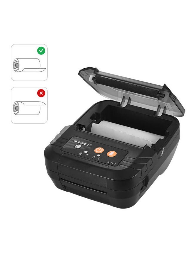 Portable Mini Wireless 80mm BT Thermal Receipt Printer High Speed Bill Ticket Printing with USB Cable Rechargeable Battery Compatible with ESC/POS Instruction Set for Android u0026 iOS u0026 Windows - Image 3