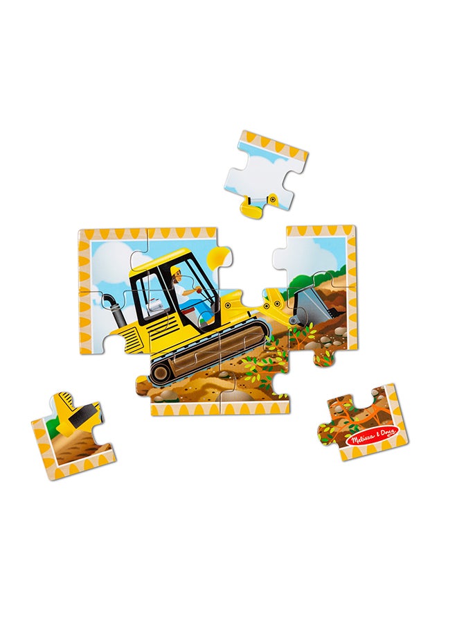 Melissa & Doug Dinosaurs 4-in-1 Wooden Jigsaw Puzzles in a Storage Box 48 Piece Kids Puzzle, Dinosaur Puzzles for Kids Ages 3+  - Image 3