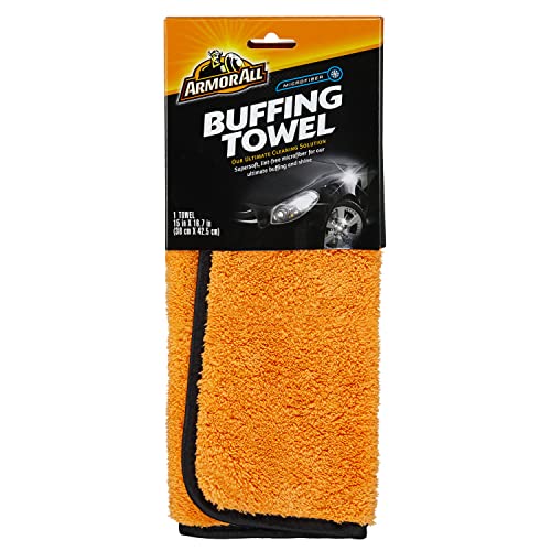 Armor All Car Buffing Towel, Microfiber Towel for Buffing and Shining Cars, Trucks and Motorcycles - Image 1