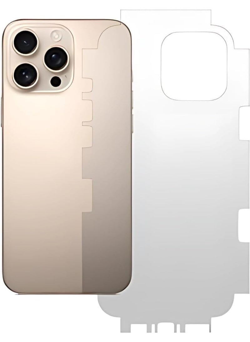 Muzz Matte Back Sticker Screen Protector for iPhone 15 Pro Max, Anti-Fingerprint & Anti-Scratch - Image 1