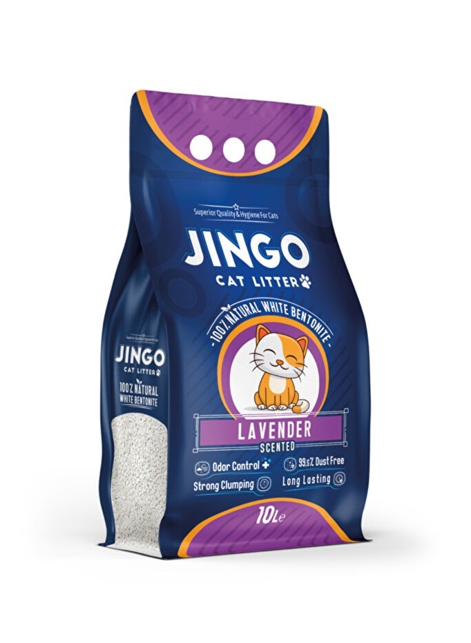 Jingo cat liter lavender 10L