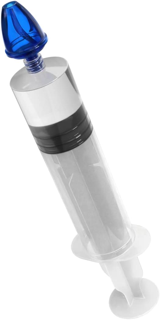 EZY DOSE Sinus and Allergy Relief Syringe Nose Rinse for Home or Travel Nasal Irrigation for Sinus Pressure and Congestion Relief Easy to Use Includes 10 Saline Packets BPA Free - Image 4