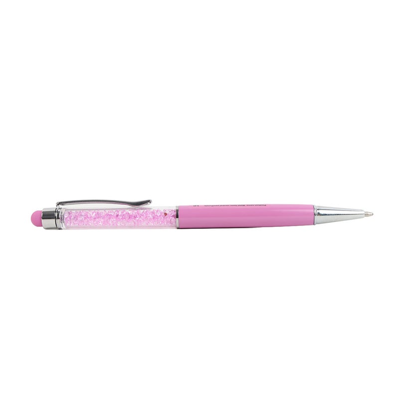 Midi Elegant Pink Crystal Pen - Image 3