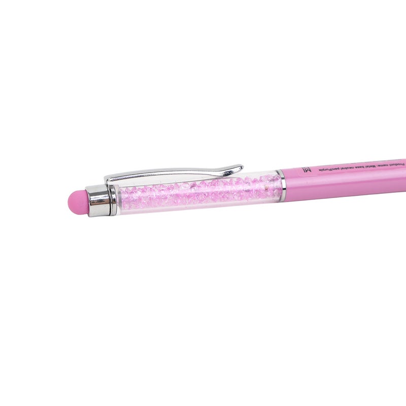 Midi Elegant Pink Crystal Pen - Image 4