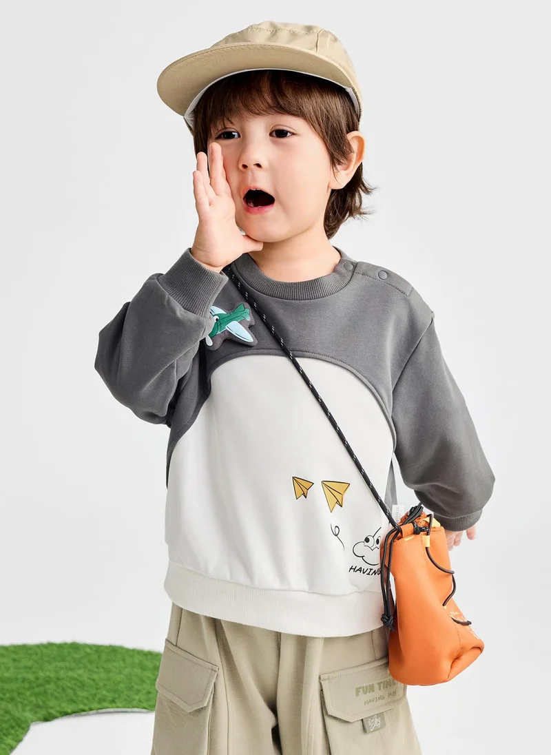 Balabala Toddler Boy Round neck sweatshirt