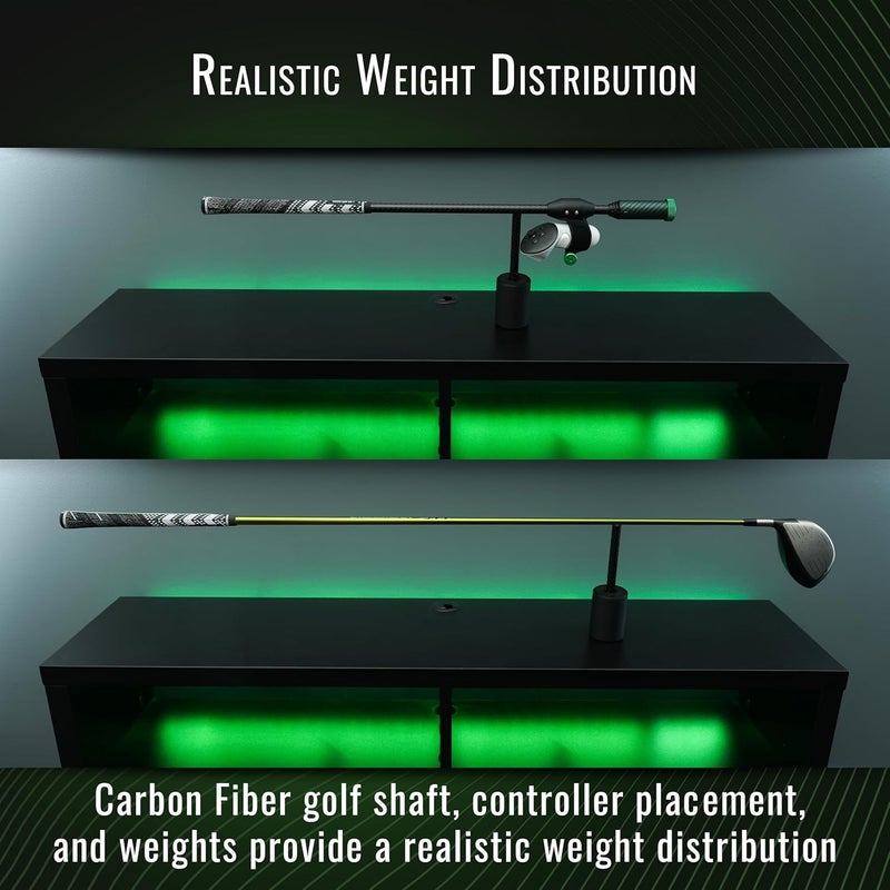 DeadEyeVR - DriVR Golf Club for Quest - Realistic VR Golf Simulator Handle - Weighted VR Golf Club Grip for Enhanced Play (Elite Green) - Image 3