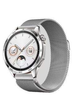 Generic Watch Band Compatible with Huawei Watch GT4 46mm/Watch 4/4 Pro 46mm/GT3/GT3 Pro/GT2 Pro/GT2 46mm 22mm Metal Mesh Stainless Steel Magnetic Replacement Strap  - Image 1