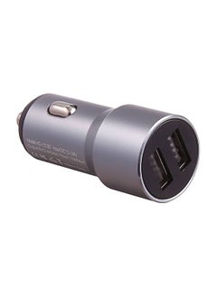 XO XO TZ09 Car Charger with Lightning Cable - Grey  - Image 2