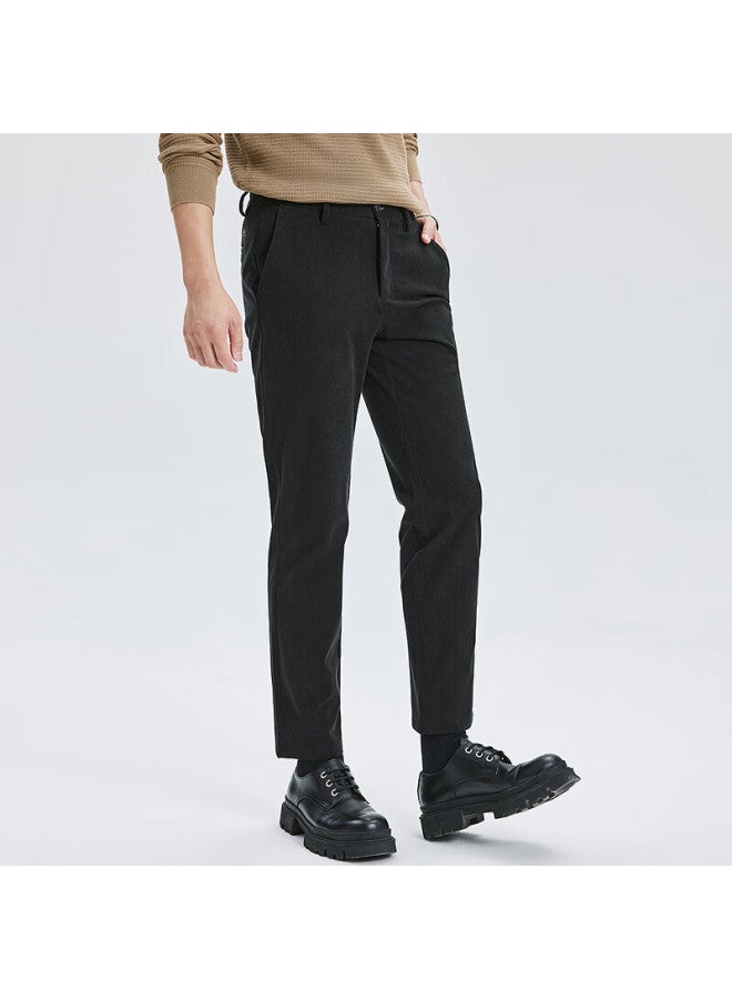 Septwolves Seven Wolves Thickened Casual Corduroy Pants For Men Winter Youth Straight-leg Warm Comfortable Slightly Stretchable Trousers - Image 1