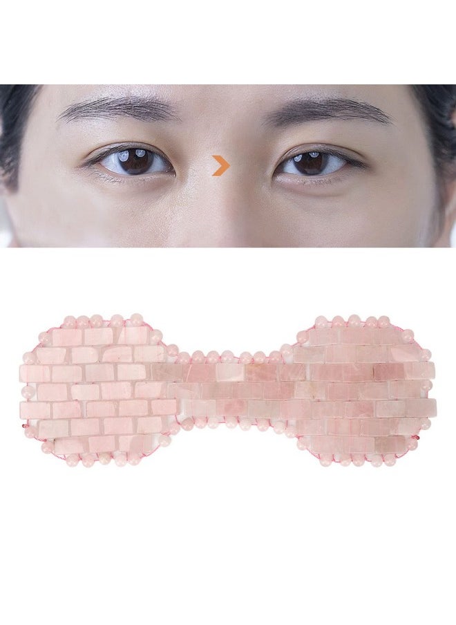 HURRISE Jadestone Eye Padjade Eye Maskstone Patch Massage Sleep Eye Pad Jadestone Eye Patch Pink Relaxation Jadestone Eye Patch Fitting Comfort Eye Covers For Men Women  - Image 3
