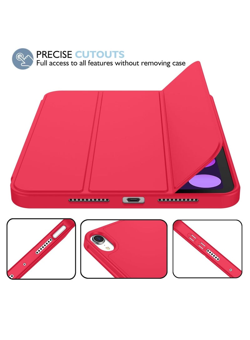 MIGOFAST New iPad Mini 6 Case 8.3 Inch 2021 6th Gen with Pencil Holder Trifold Stand Smart Case with Soft TPU Back Auto Wake Sleep - Image 2