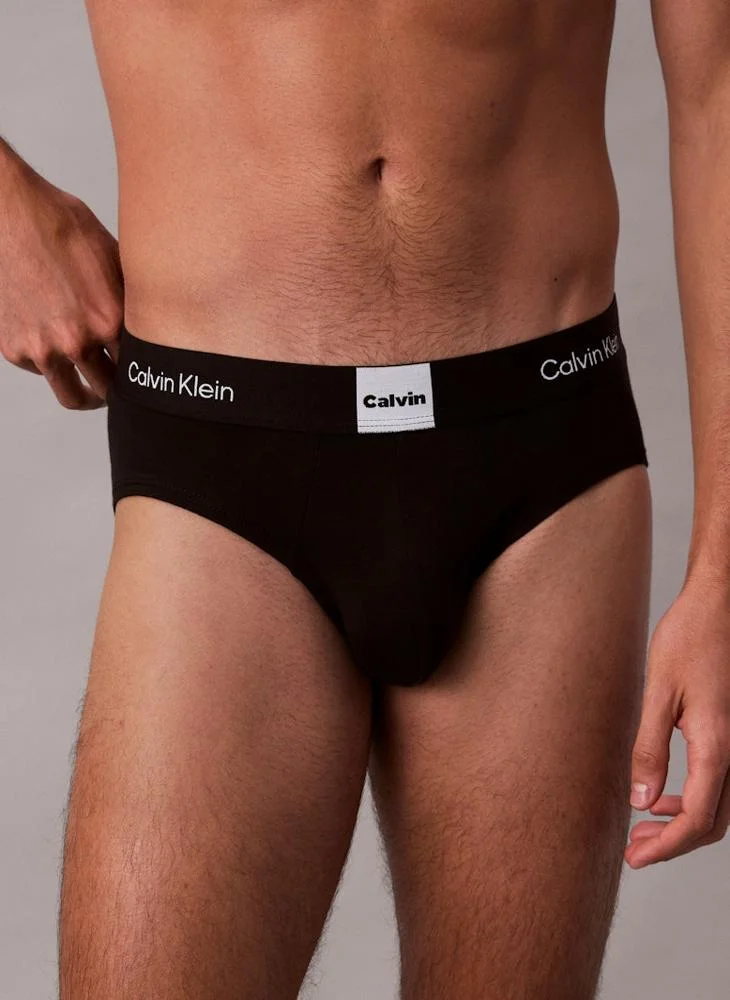 CALVIN KLEIN 3 Pack Briefs - Icon Logo Graphic
