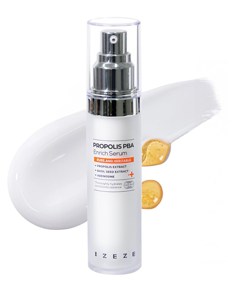 IZEZE PROPOLIS PBA Enrich Serum 101 floz 30ml Rich Nourishment for Glow Skin Deep Hydration Korean Skincare Niacinamide Serum Skin Elasticity