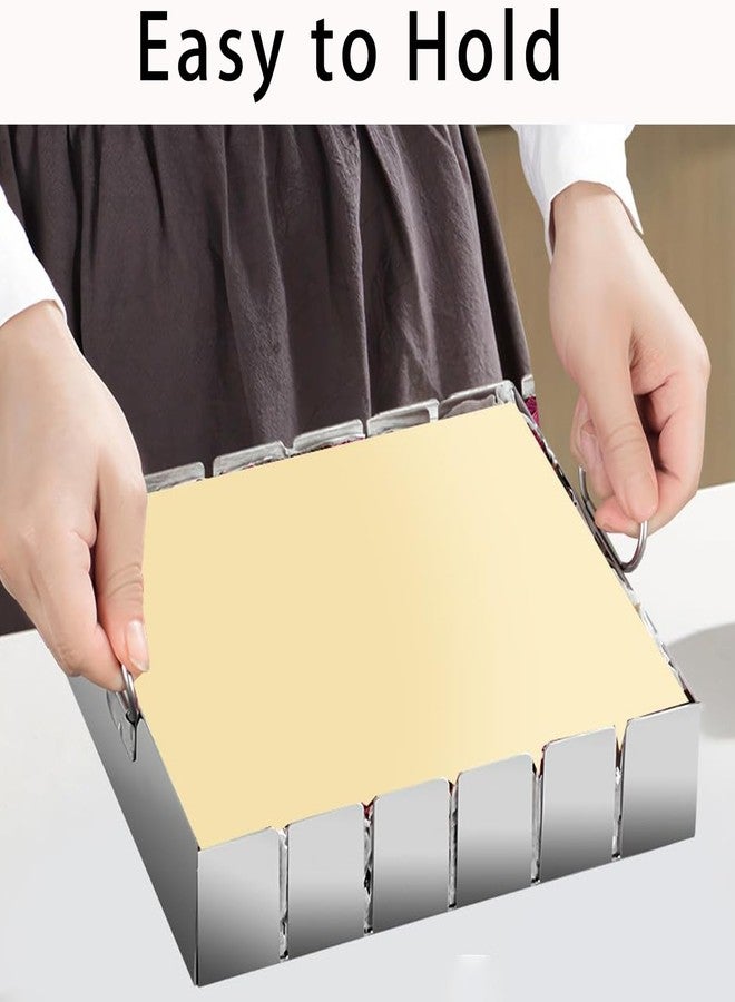 قطاعة زبدة من الفولاذ المقاوم للصدأ من بيونرو، مقاس 7.8 × 7 × 1.9 بوصة، مزودة بقطاعة من 6 شرائح ولوح تقطيع للجبن والخبز والخضروات والأطعمة اللينة، أداة مطبخ للتقطيع الدقيق (1) - Image 5