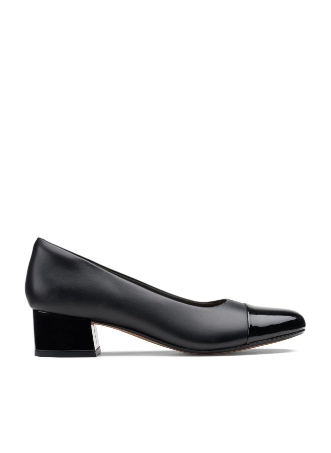 Clarks Women's Marilyn Sara Pump, Black Leather/Synthetic Combination, 8.5 - Image 1