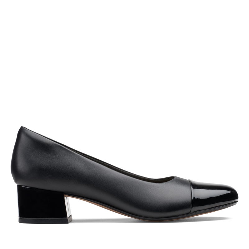 Clarks Women's Marilyn Sara Pump, Black Leather/Synthetic Combination, 8.5 - Image 3