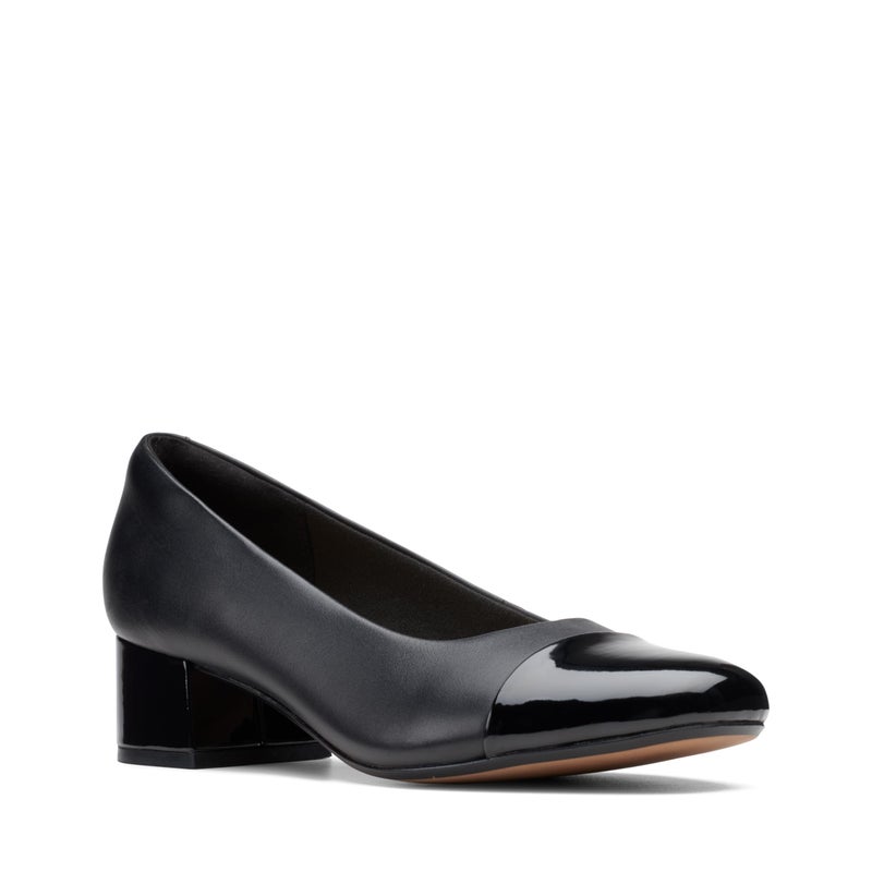Clarks Women's Marilyn Sara Pump, Black Leather/Synthetic Combination, 8.5 - Image 4